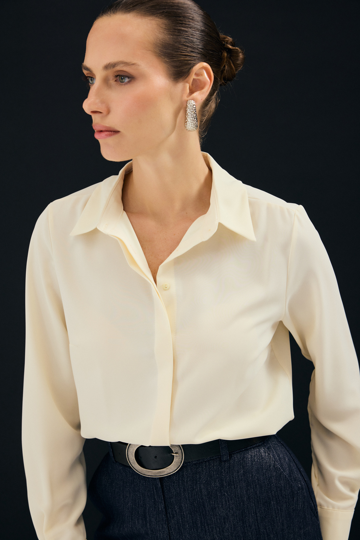 Classic Plain Shirt - Yellow