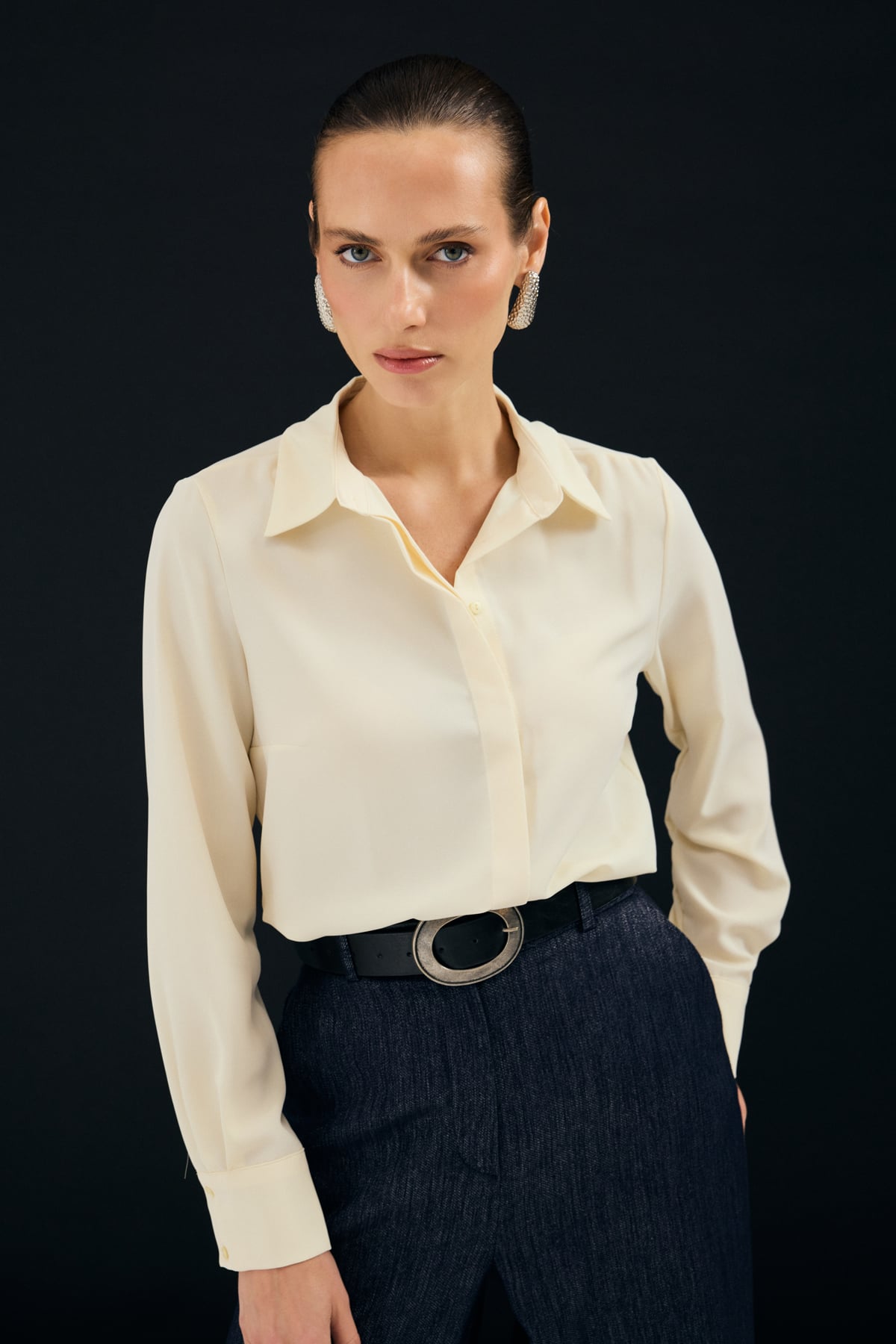 Classic Plain Shirt - Yellow