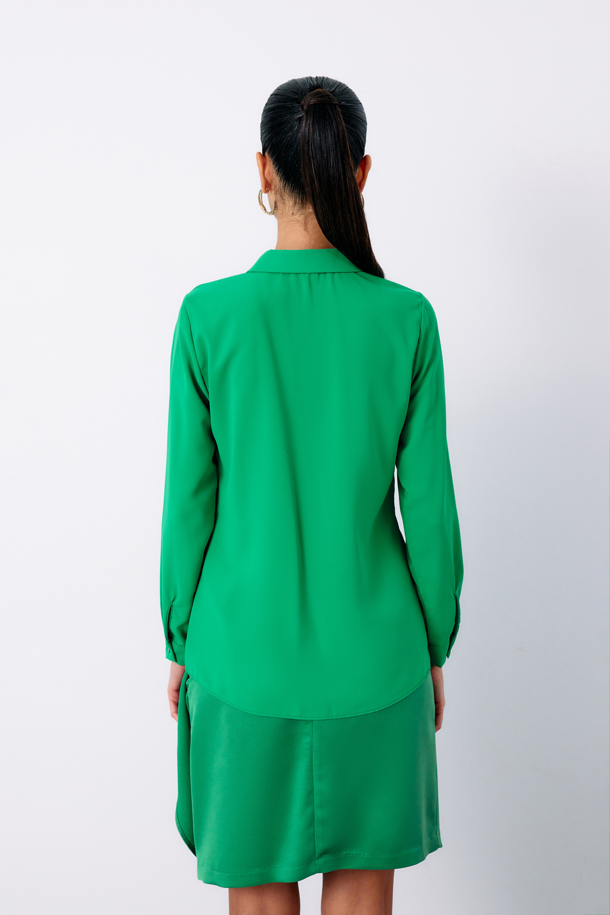 Klasik Düz Gömlek - YEŞİL