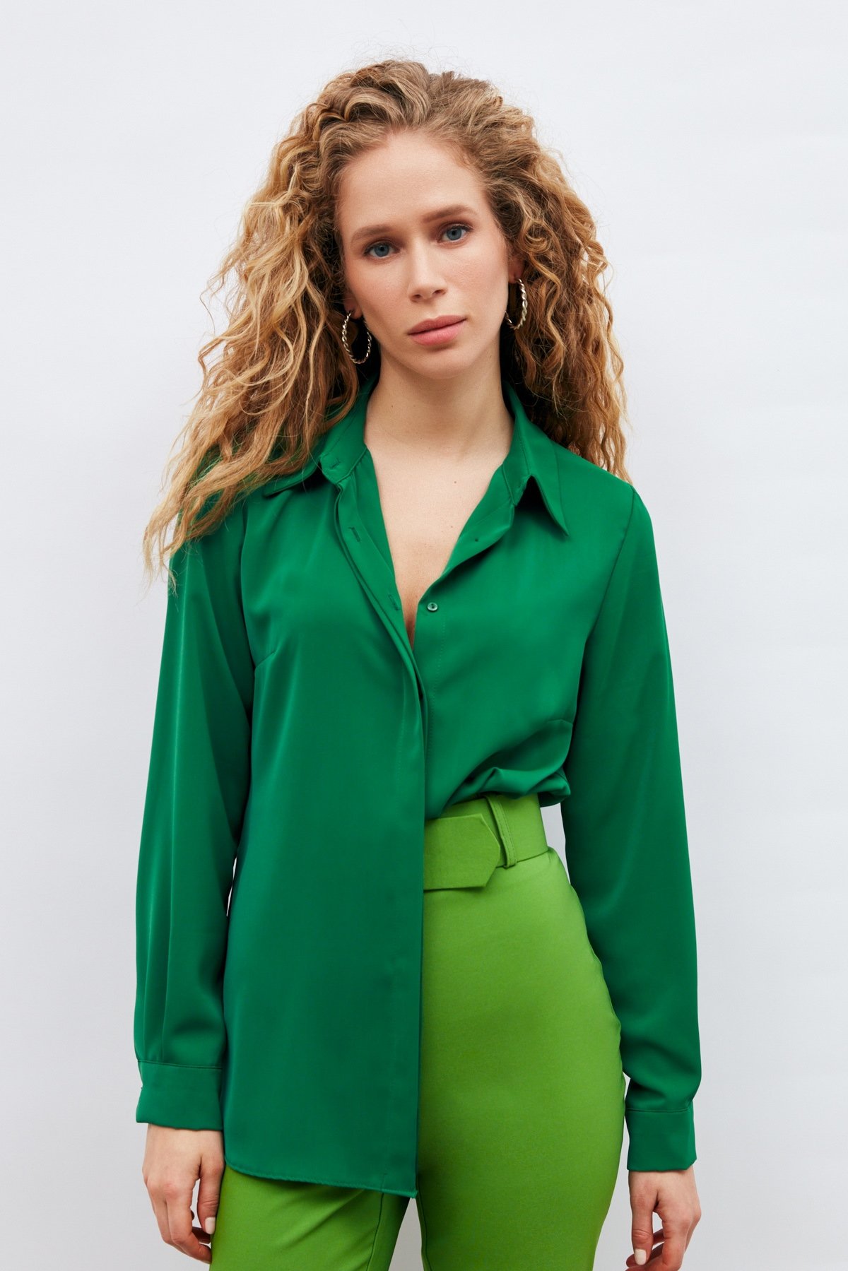 Klasik Düz Gömlek - ZÜMRÜT