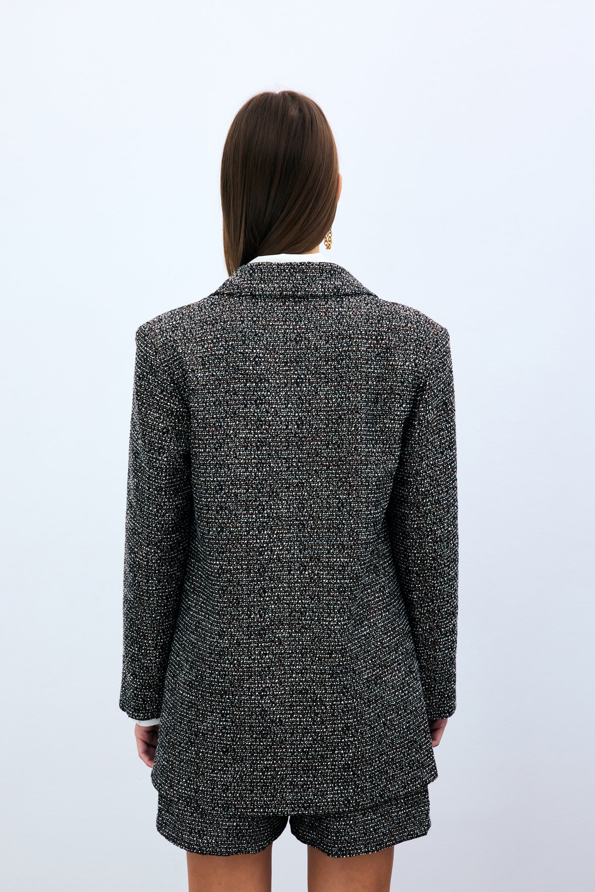 Klasik Tüvit Ceket - Kahve