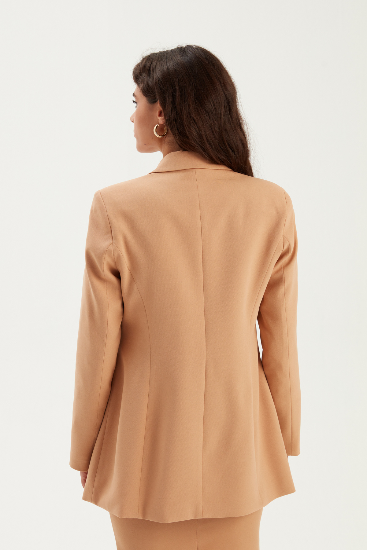 Klasik yaka slim fit ceket - CAMEL