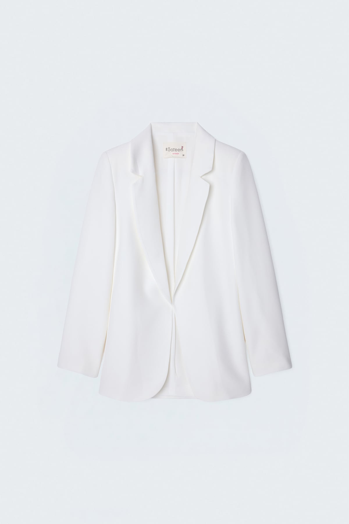 Classic Collar Long Jacket - Ecru