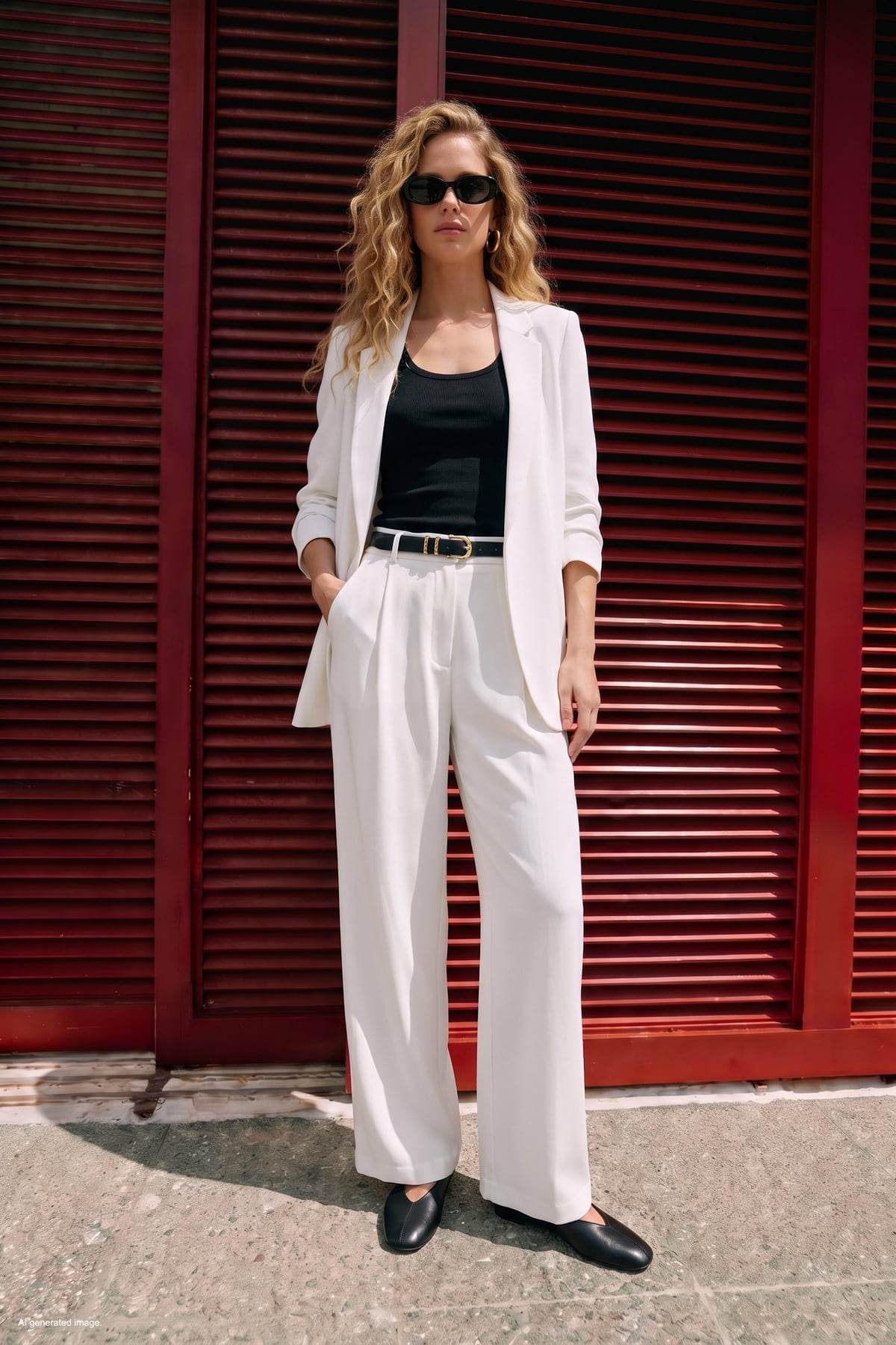 Classic Collar Long Jacket - Ecru