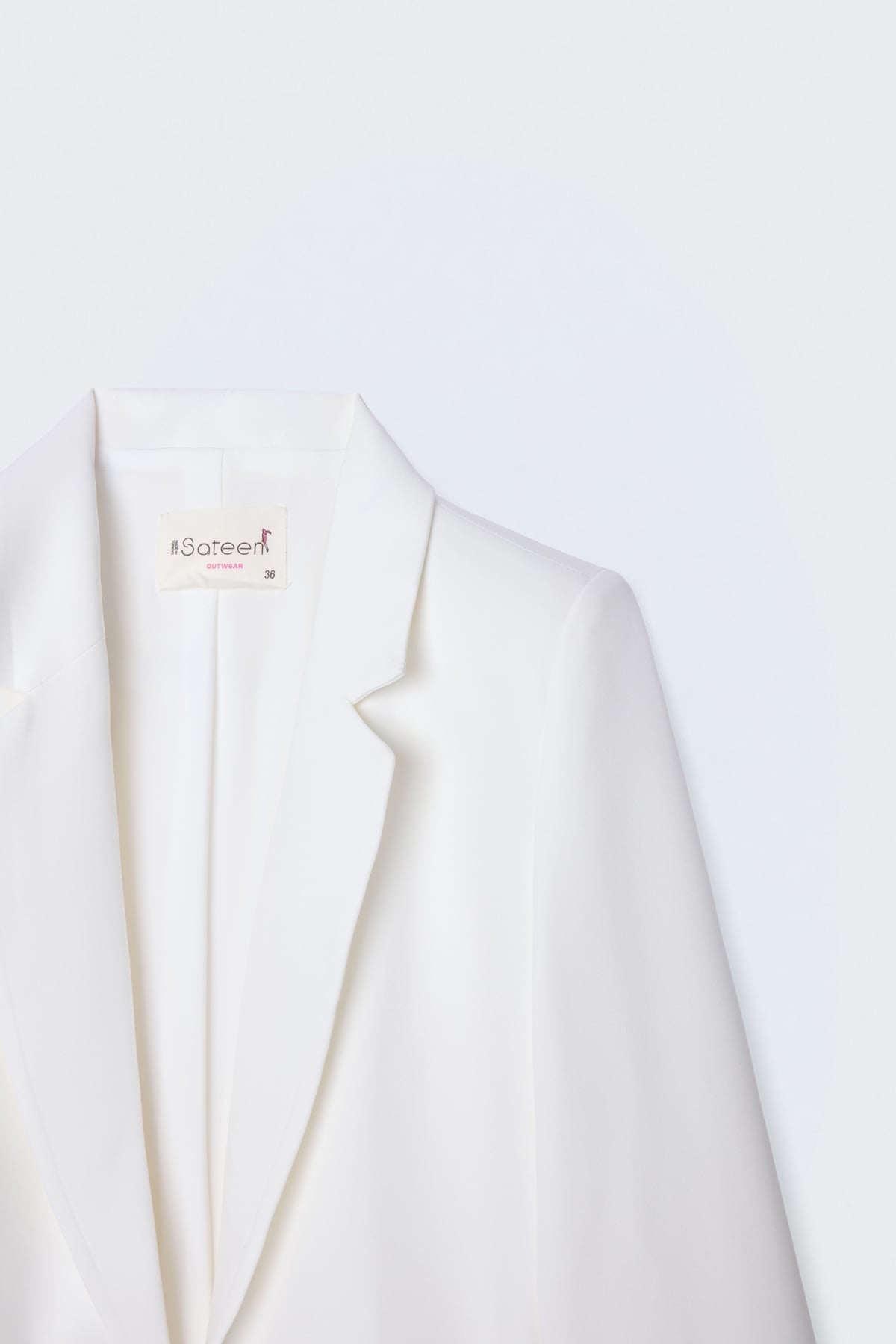 Classic Collar Long Jacket - Ecru