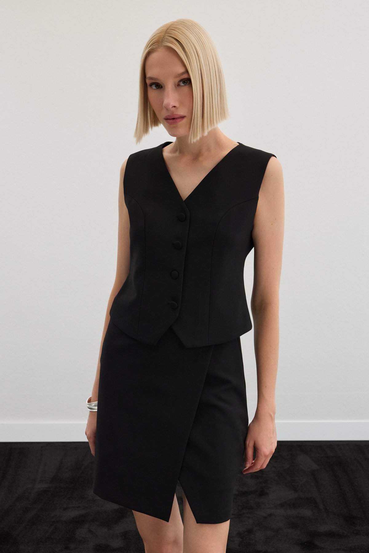 Klasik Yelek - Siyah