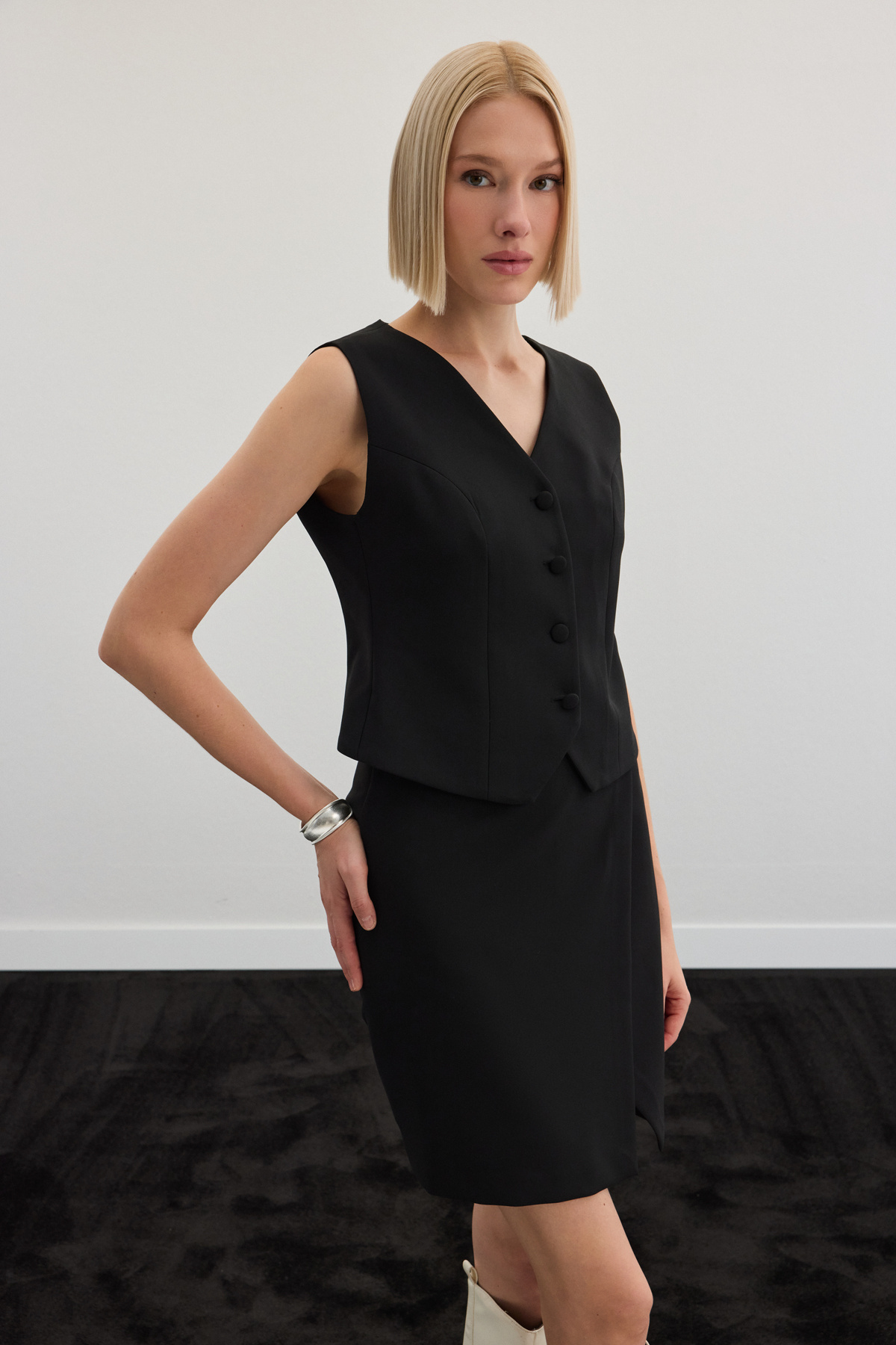 Klasik Yelek - Siyah