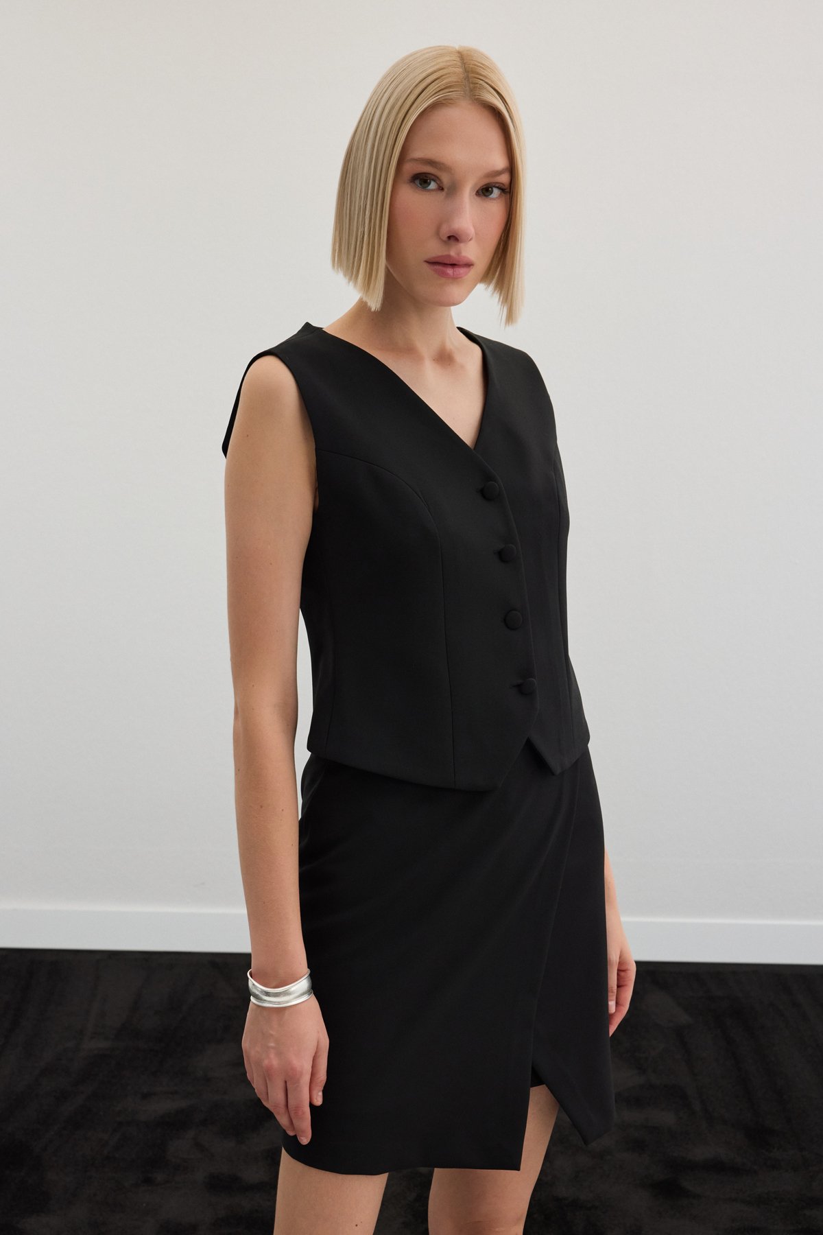 Klasik Yelek - Siyah