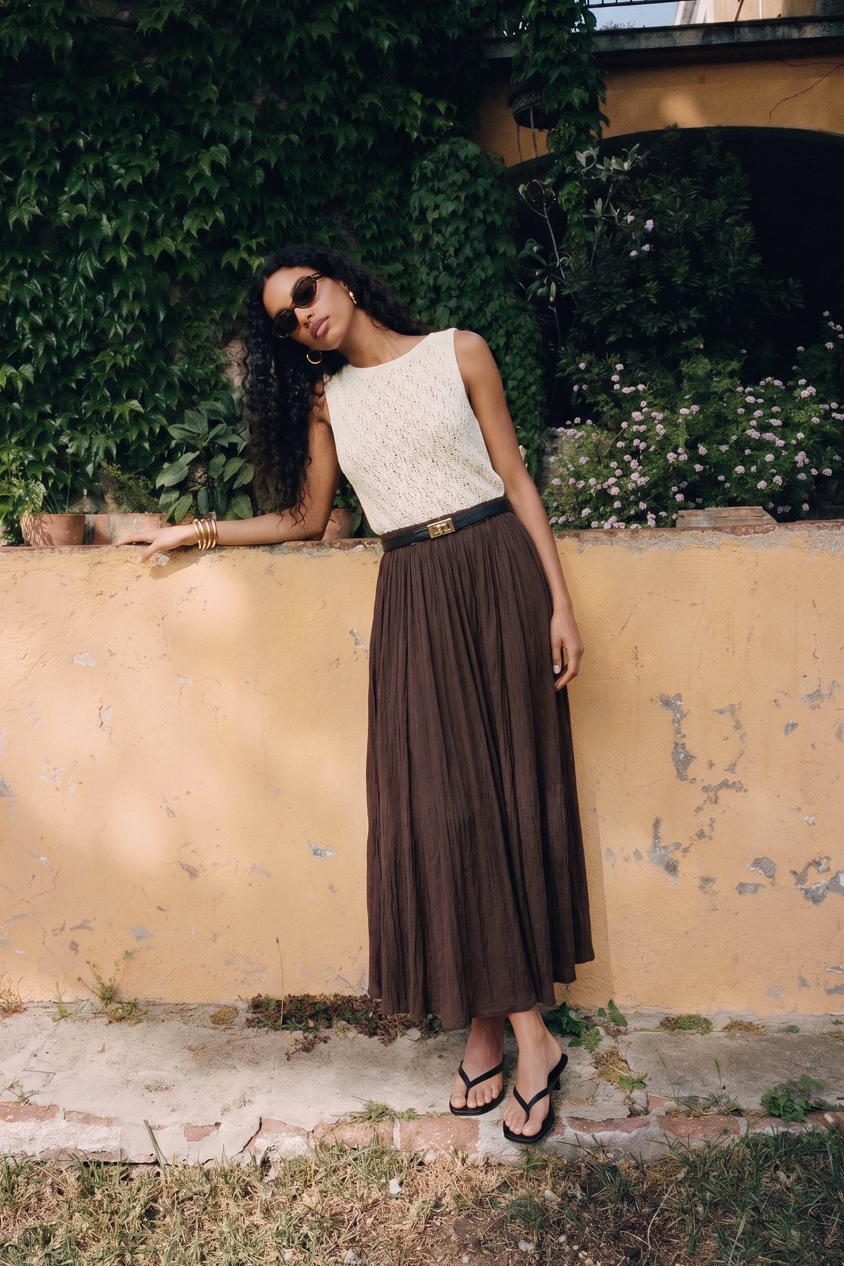 Circular Skirt - Brown