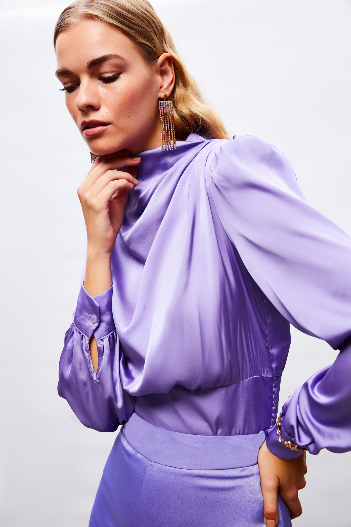 Kol Aksesuar Detaylı Bluz - MOR