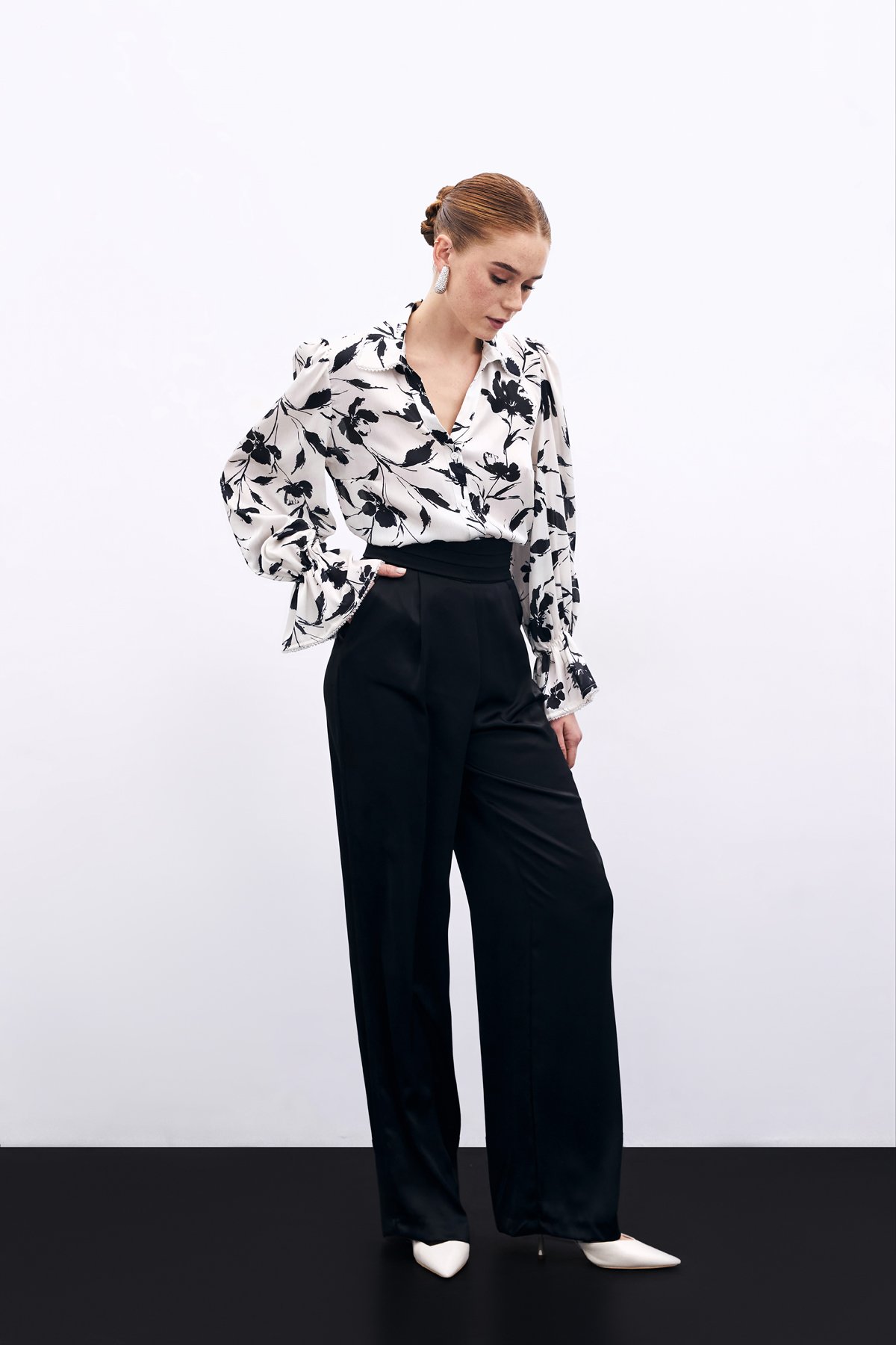 Sleeve Detailed Shirt - Ecru