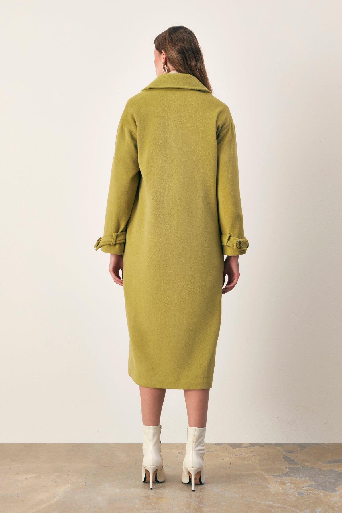 Kol Kemer Detaylı Salaş Kaban - YAĞ YEŞİLİ