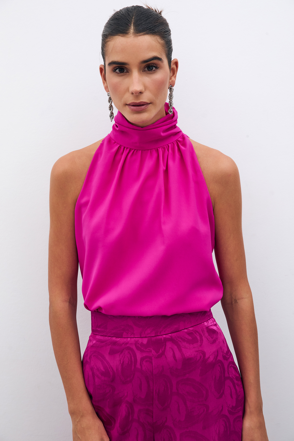 Kolsuz Salaş Bluz - FUŞYA