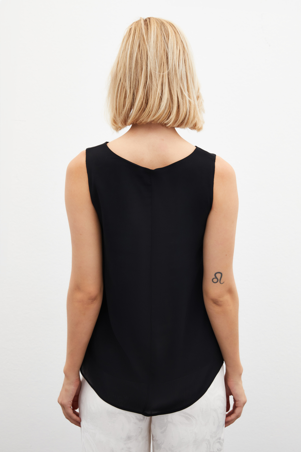 Kolsuz Salaş Bluz - SİYAH