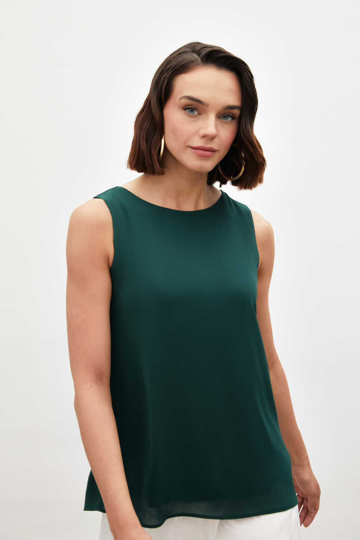 Kolsuz Salaş Bluz - ZÜMRÜT