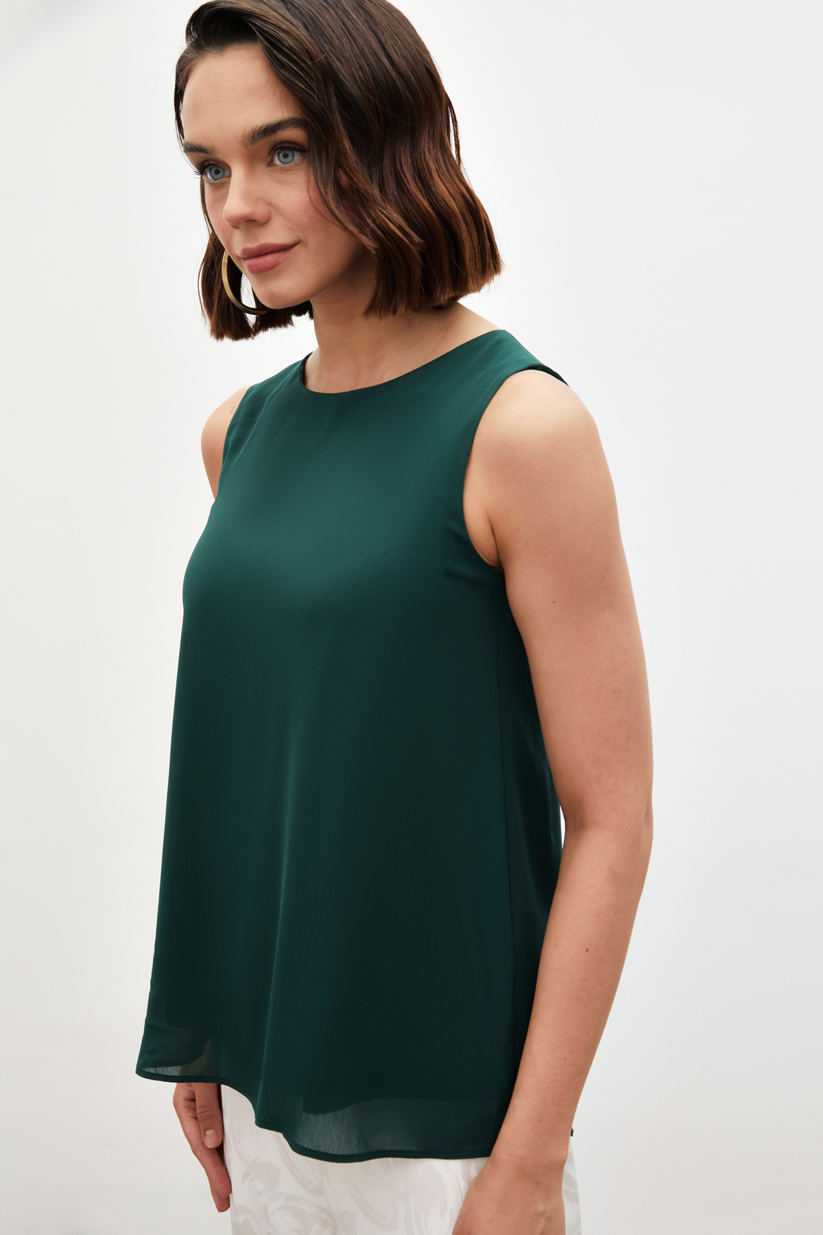 Kolsuz Salaş Bluz - ZÜMRÜT