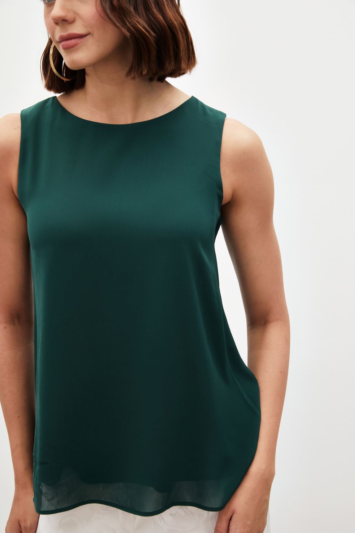 Kolsuz Salaş Bluz - ZÜMRÜT