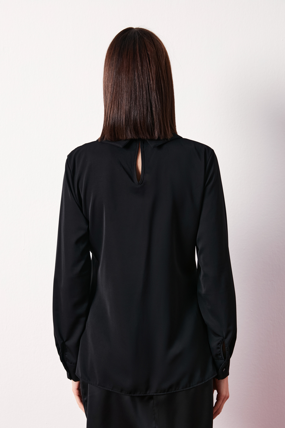 Kolyeli Salaş Bluz - SİYAH