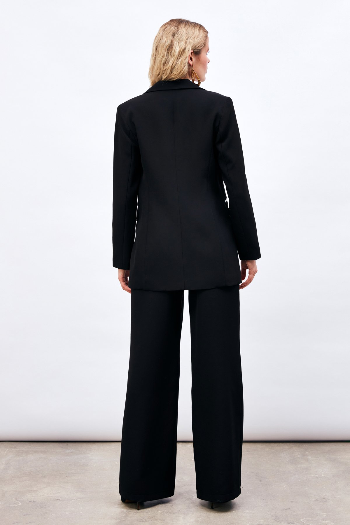 Kontrast Salaş Ceket - SİYAH