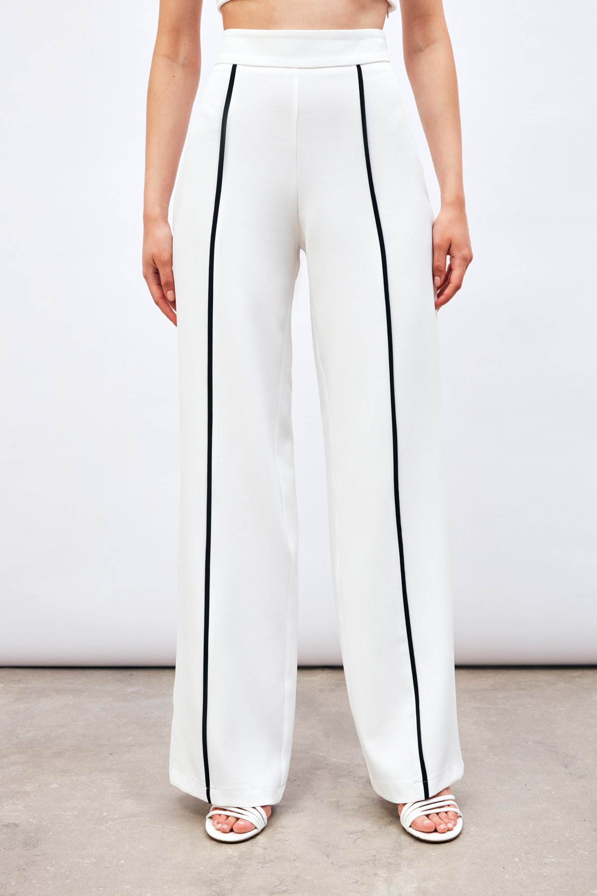 Kontrast Salaş Pantolon - EKRU