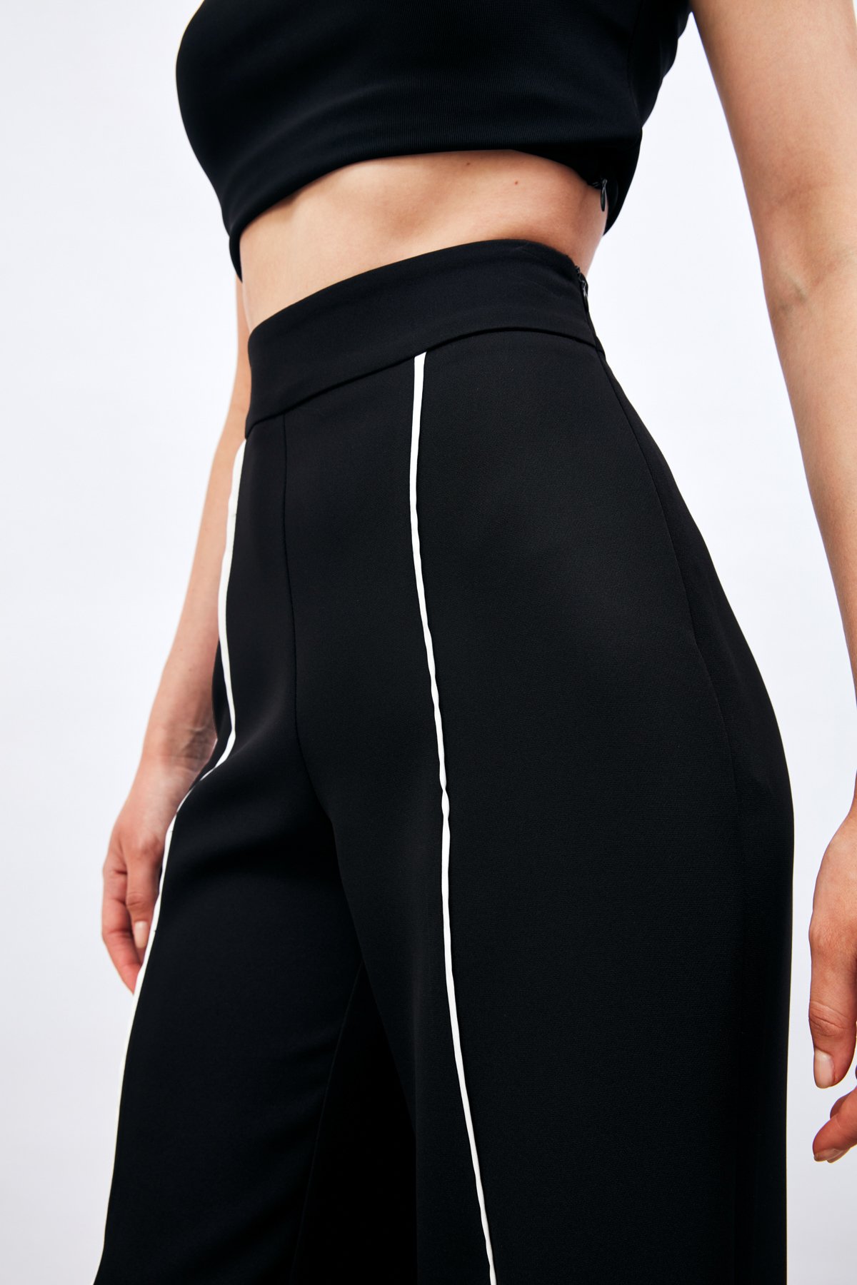 Kontrast Salaş Pantolon - SİYAH