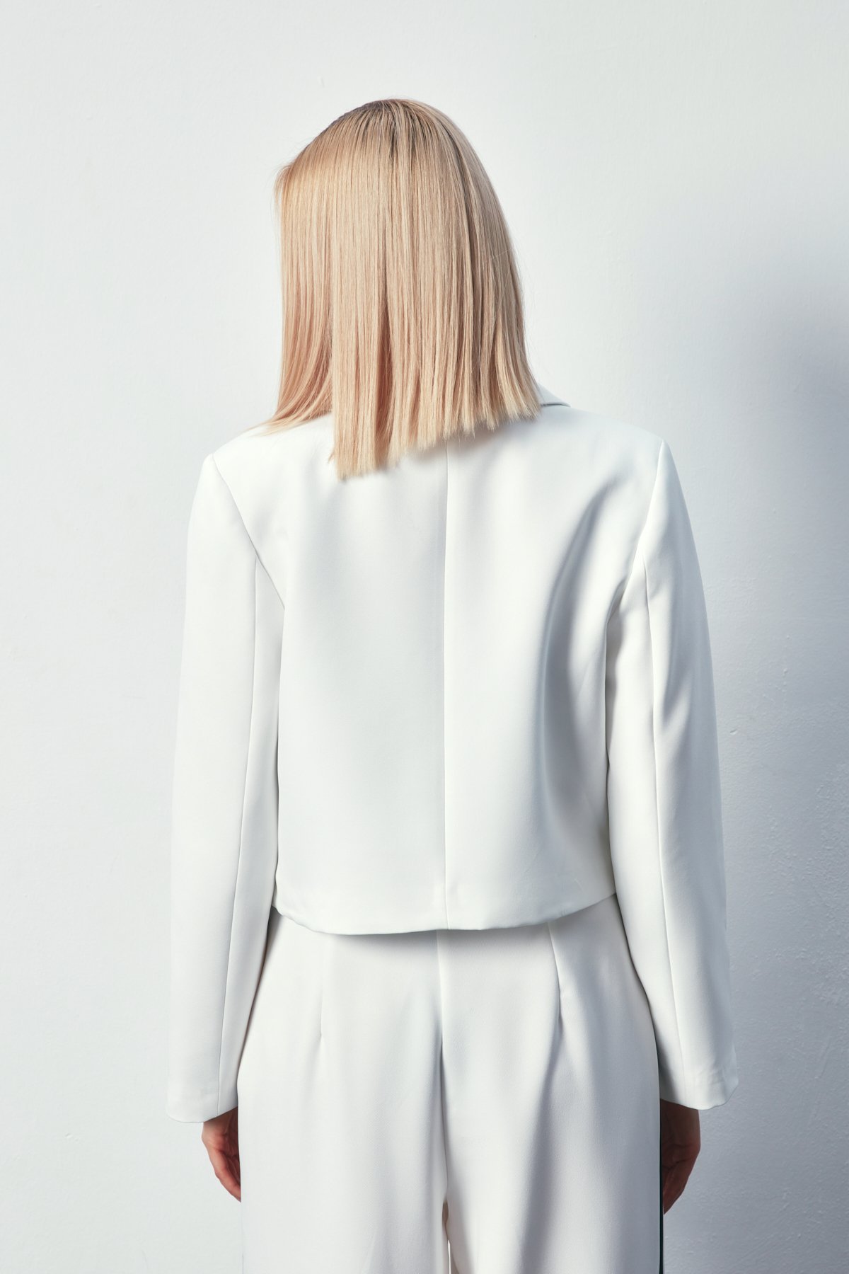 Kontrastlı Kısa Ceket - EKRU