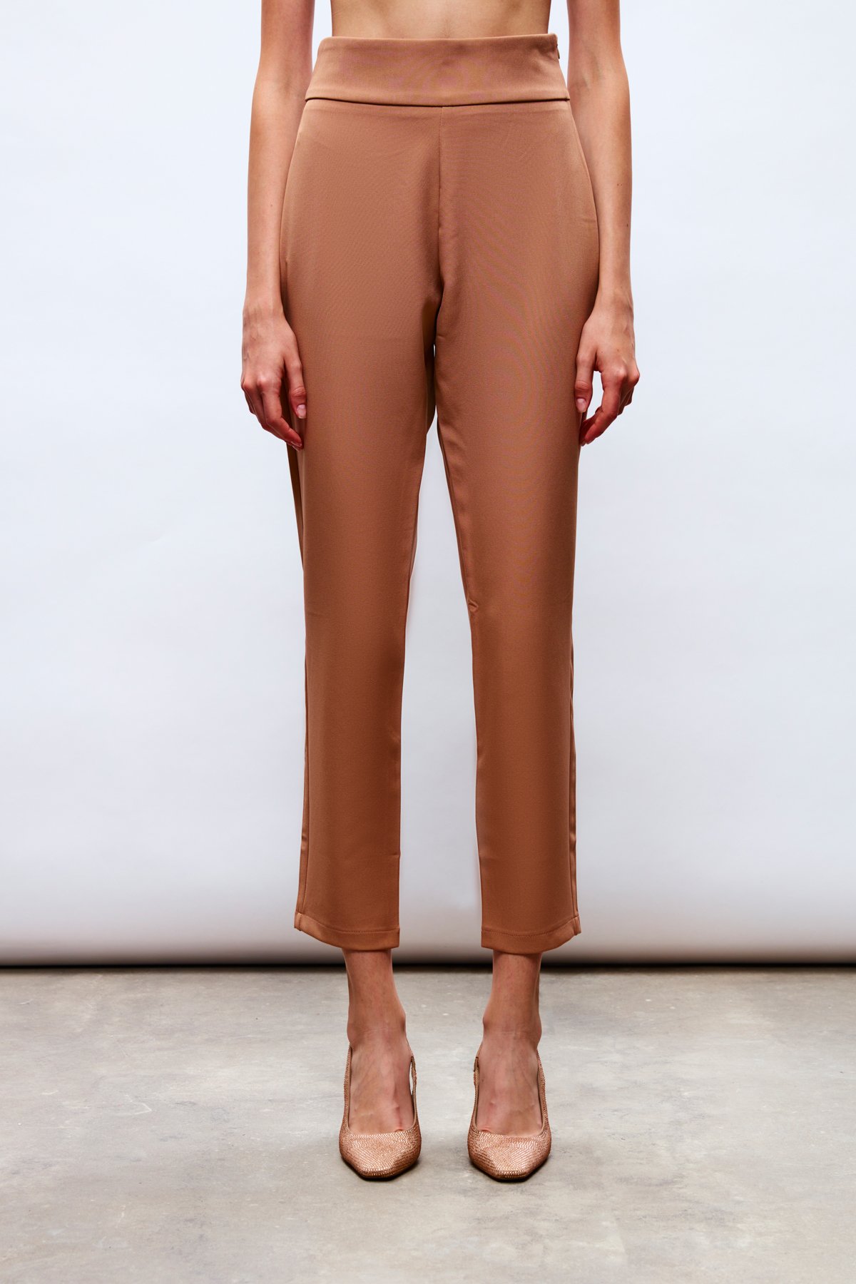 Korsaj Detaylı Pantolon - CAMEL