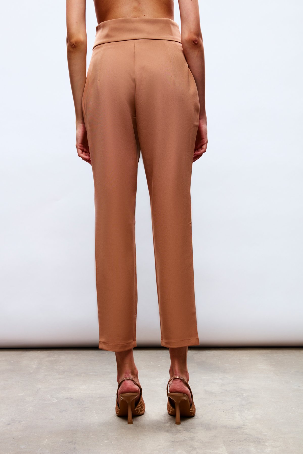 Korsaj Detaylı Pantolon - CAMEL