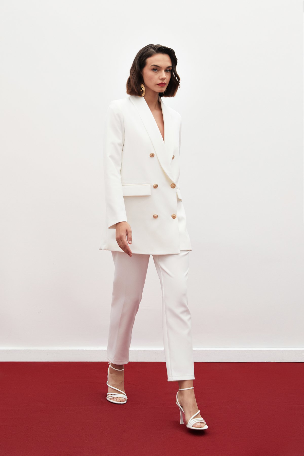 Korsaj Detaylı Pantolon - EKRU