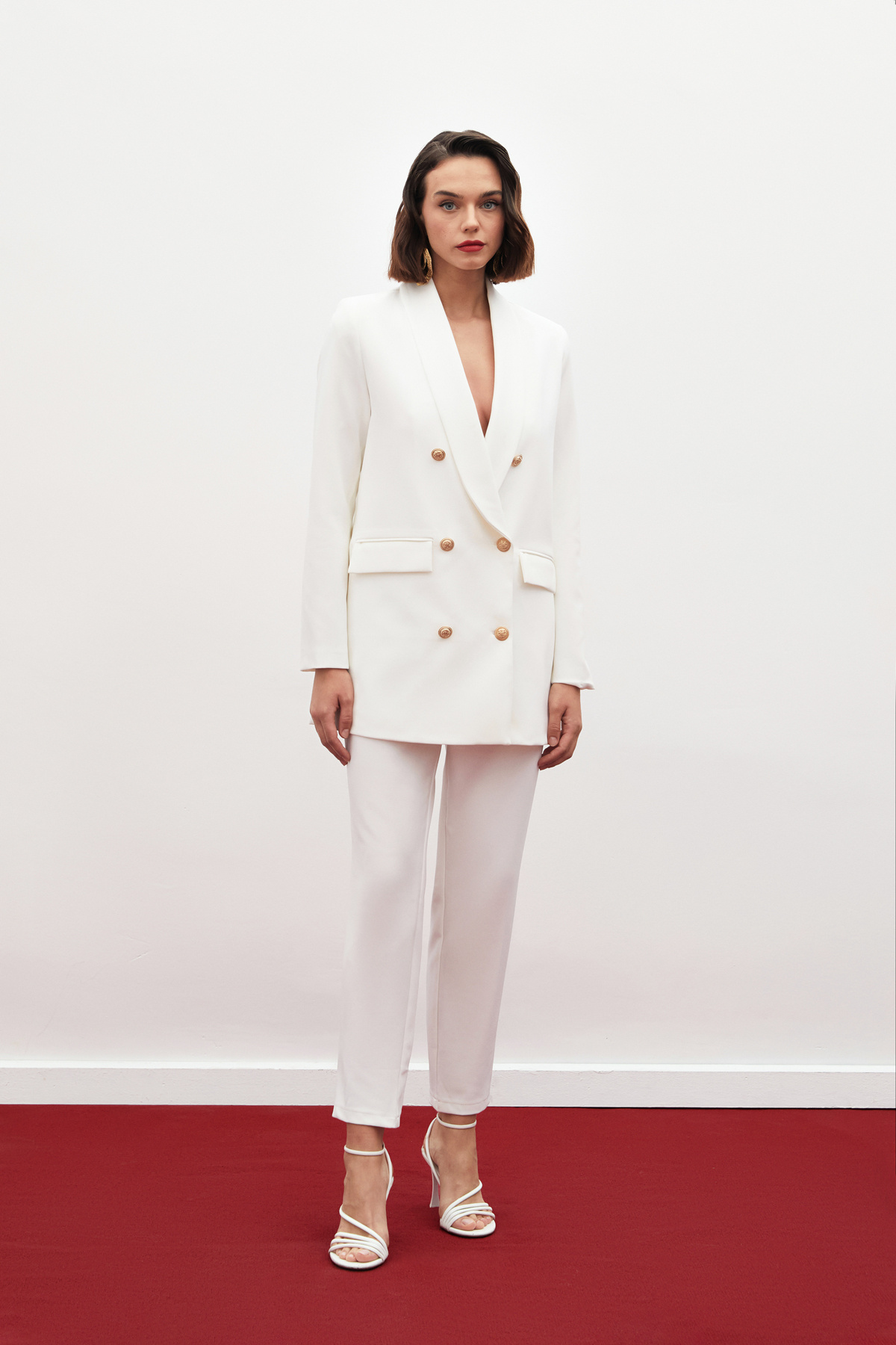 Korsaj Detaylı Pantolon - EKRU