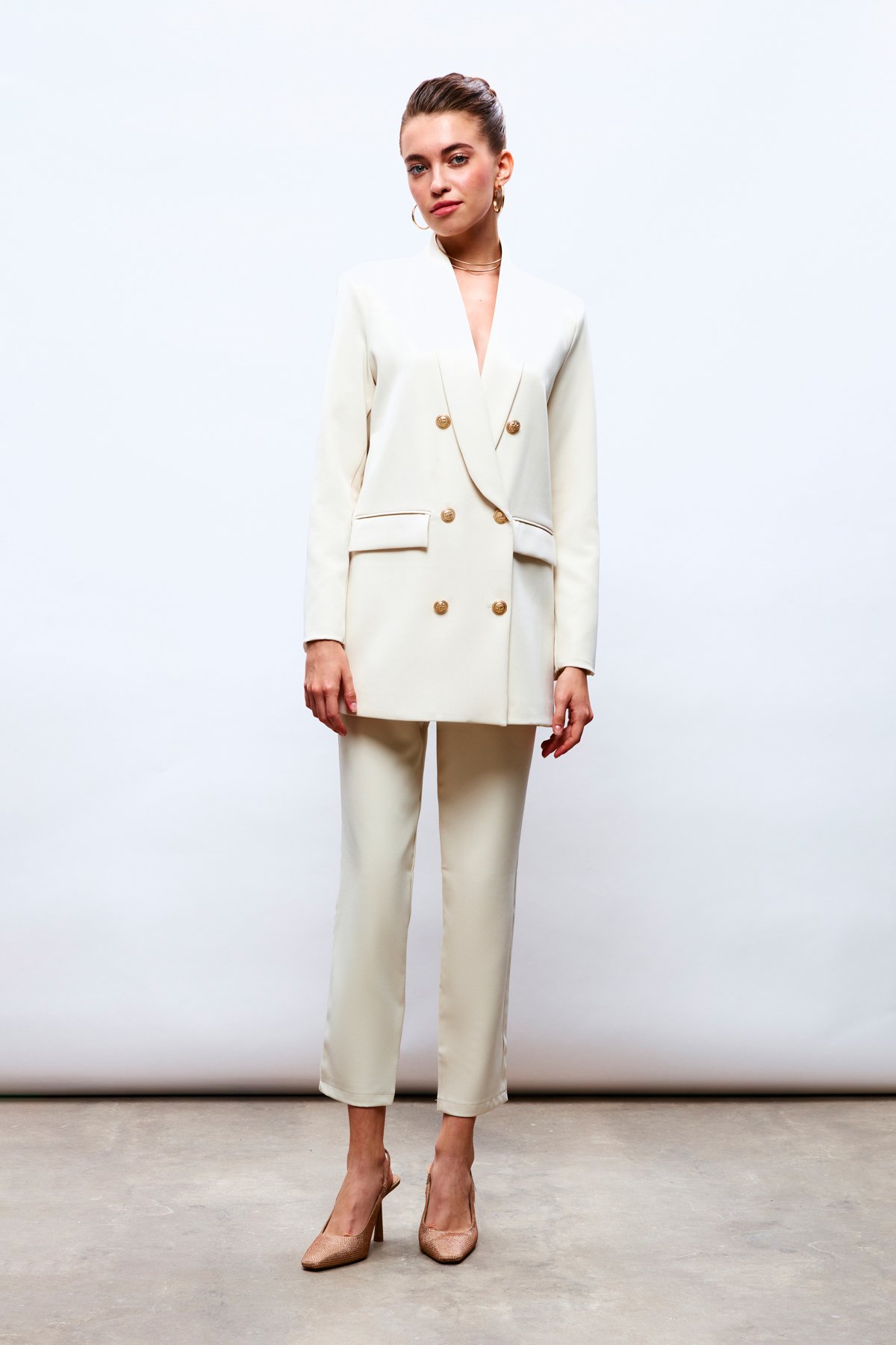 Korsaj Detaylı Pantolon - TAŞ