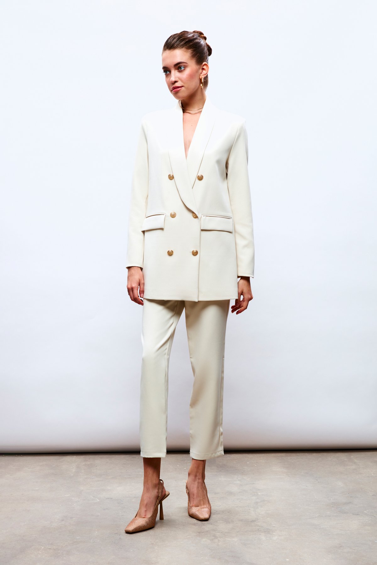 Korsaj Detaylı Pantolon - TAŞ