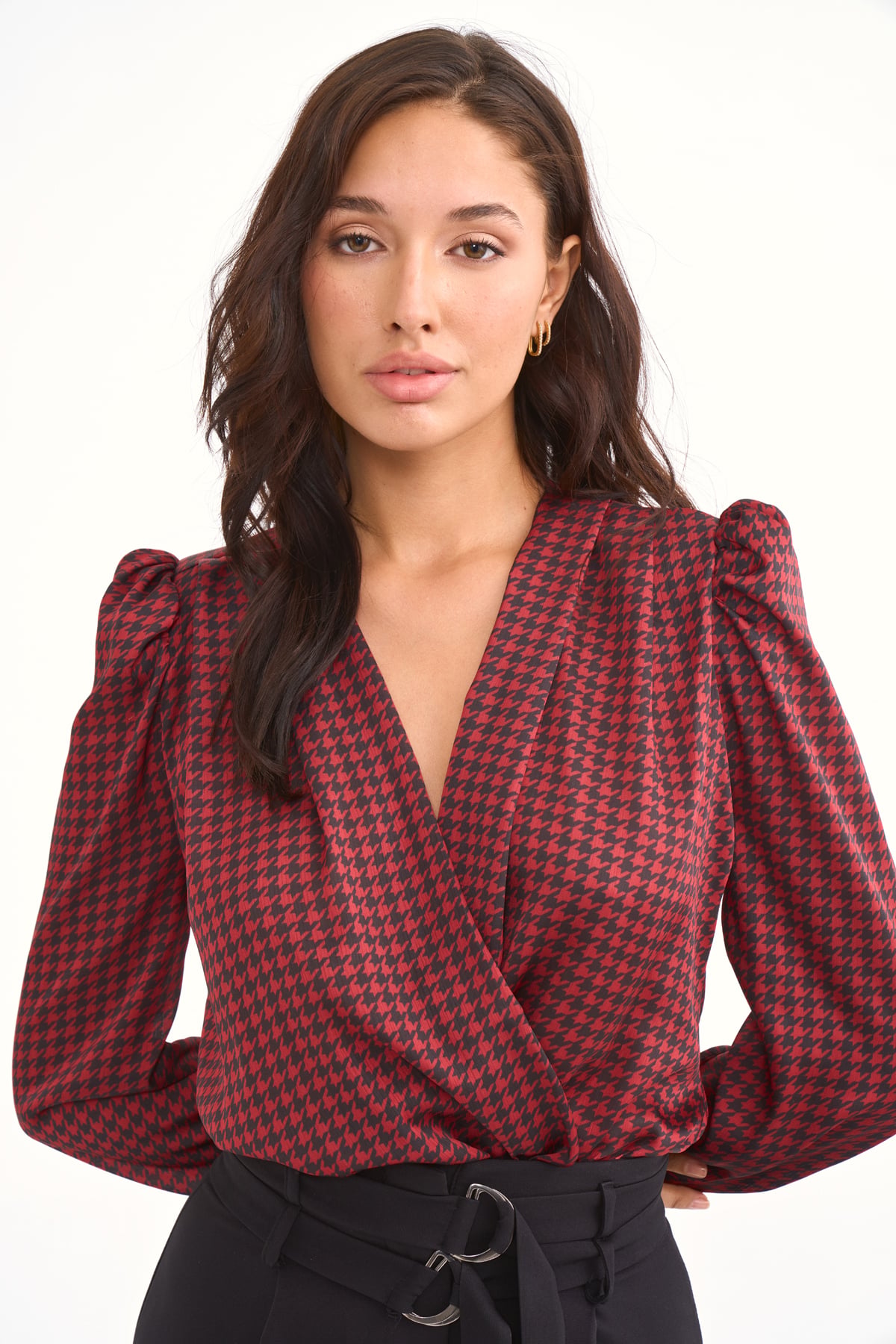 Double-breasted bodysuit - MAROON