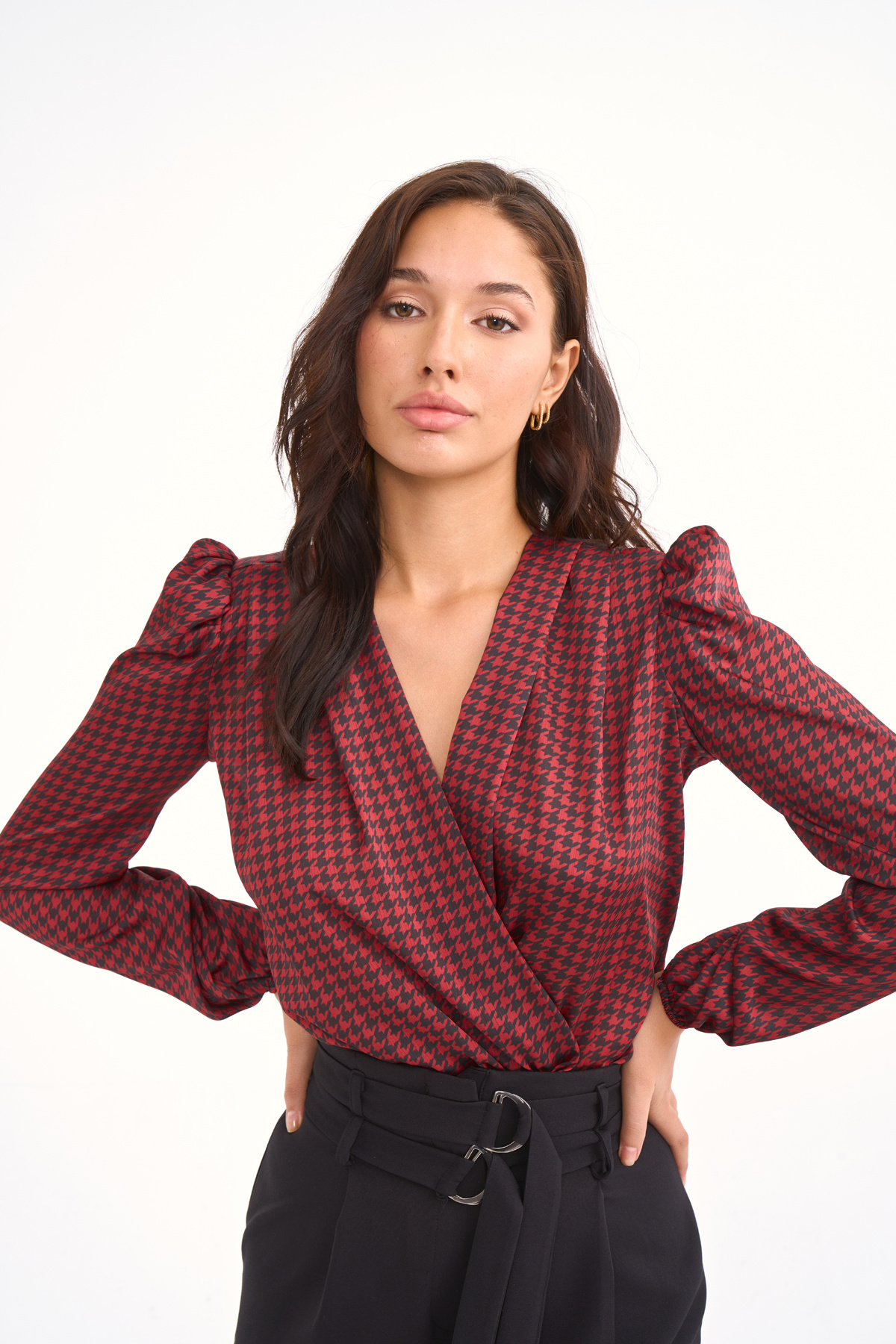 Double-breasted bodysuit - MAROON