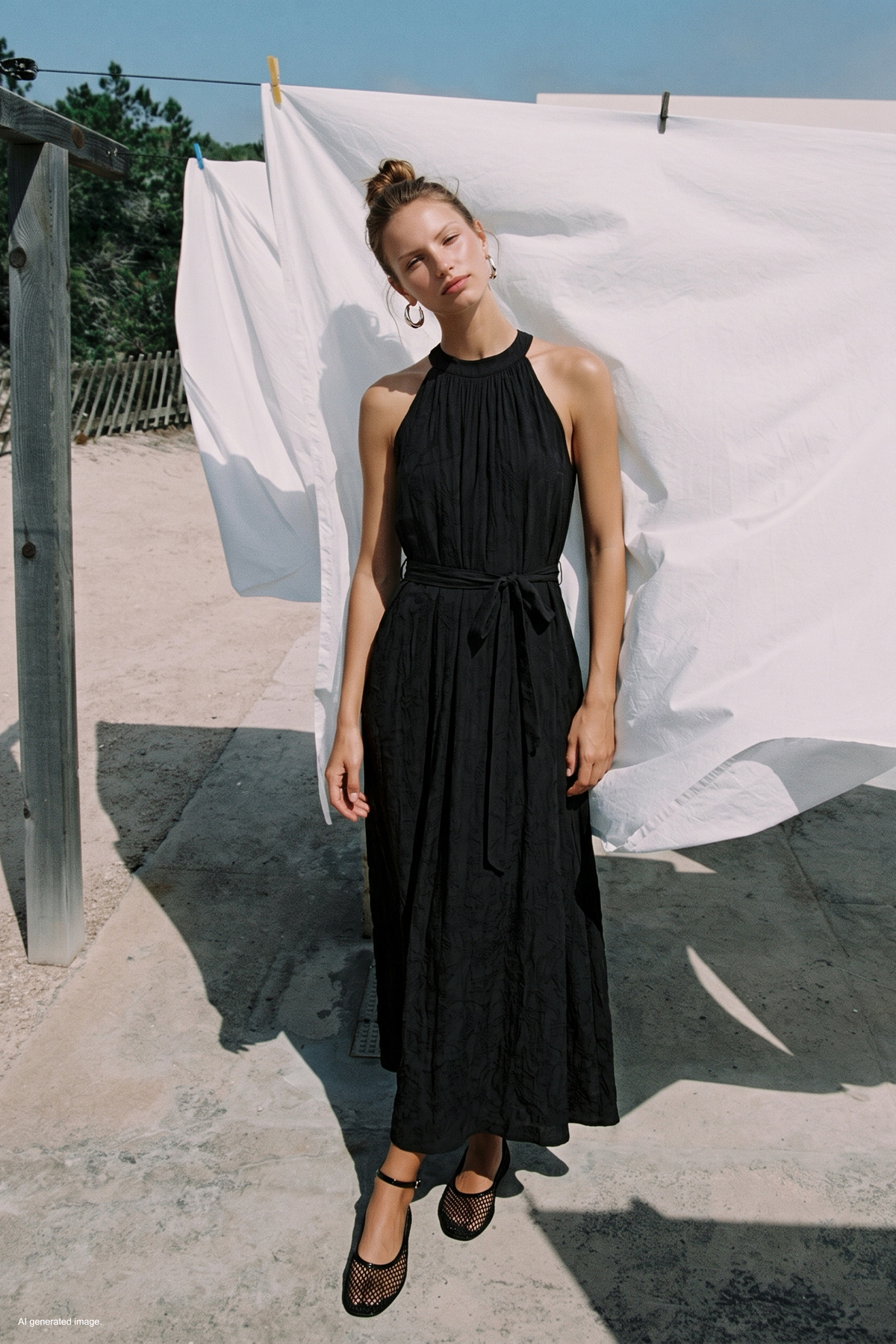 Belted Dress - Black