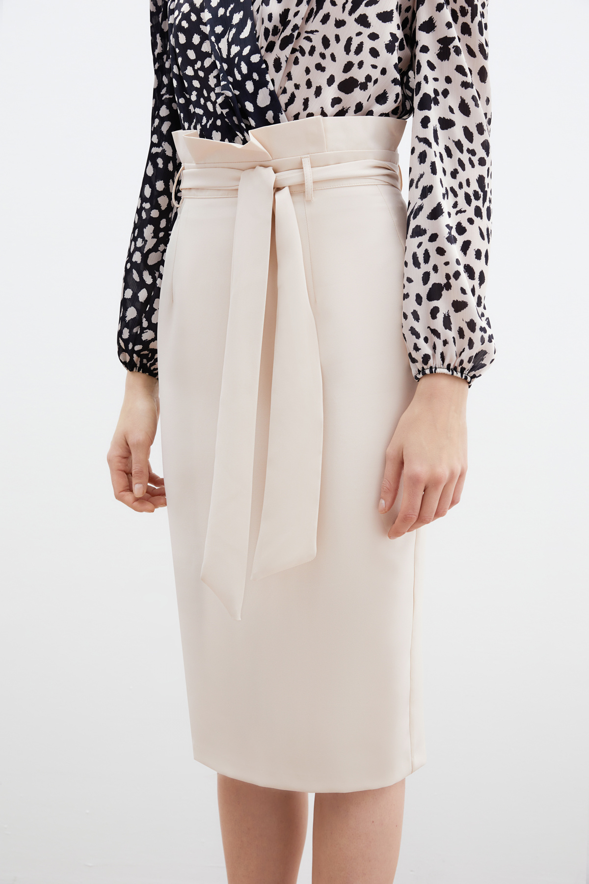 Kuşaklı Kalem Etek - Taş