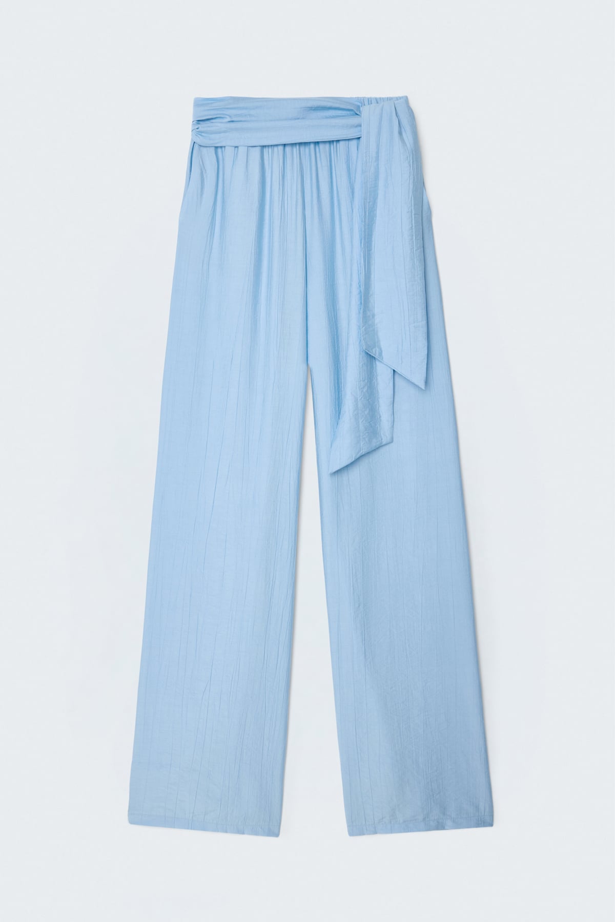 Belted Trousers - Bebe blue