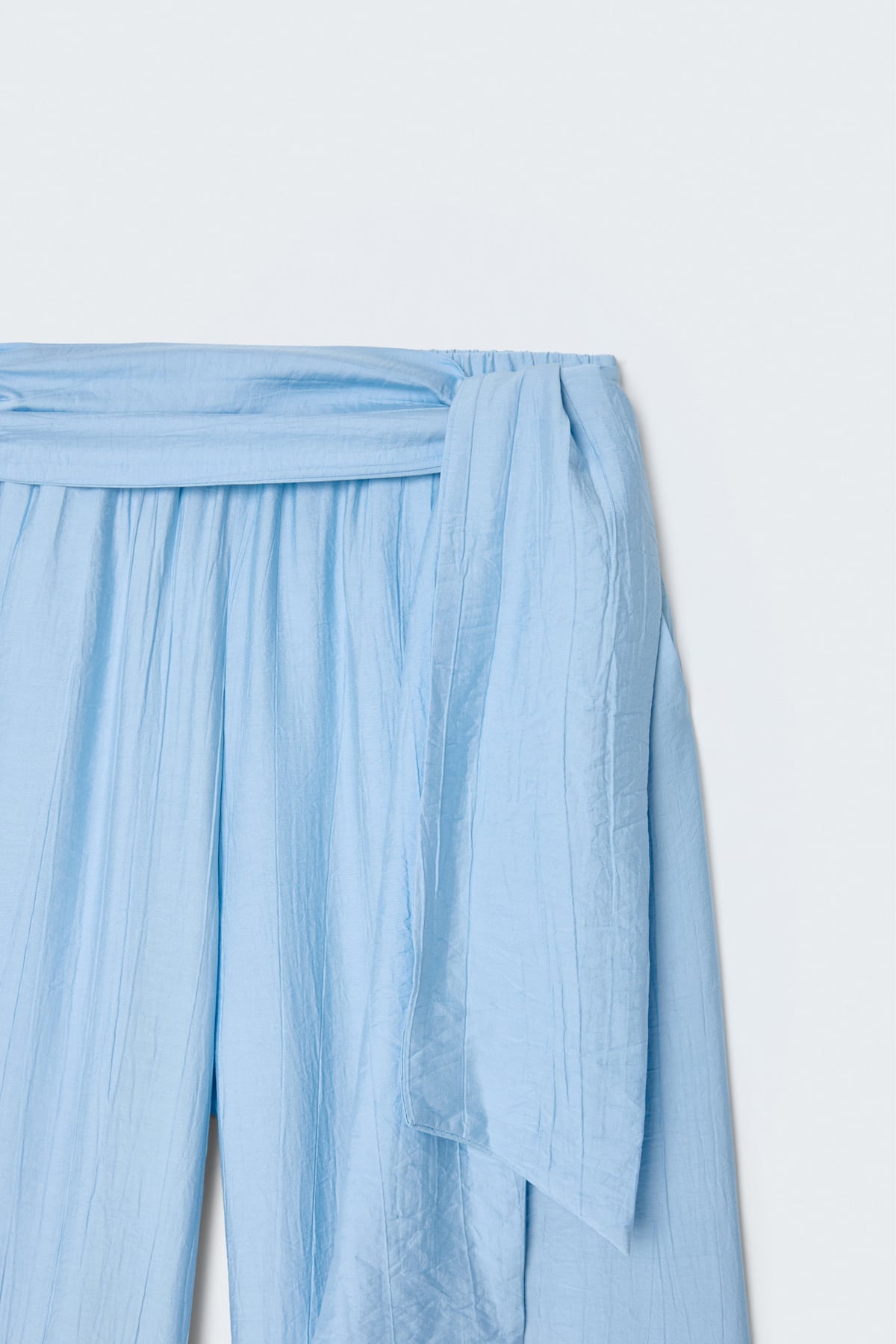 Belted Trousers - Bebe blue