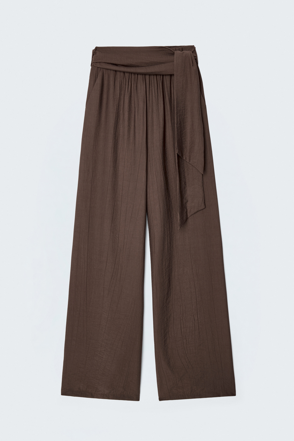 Belted Trousers - Brown