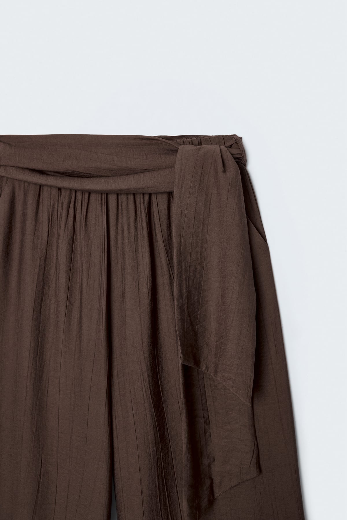 Belted Trousers - Brown