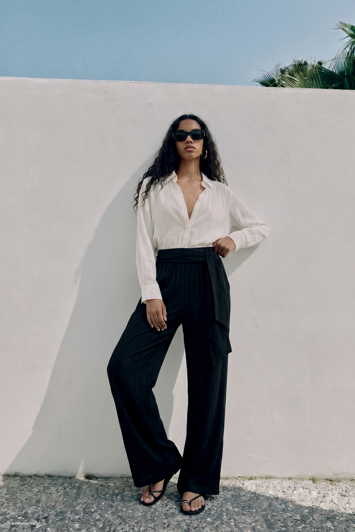 Belted Trousers - Black
