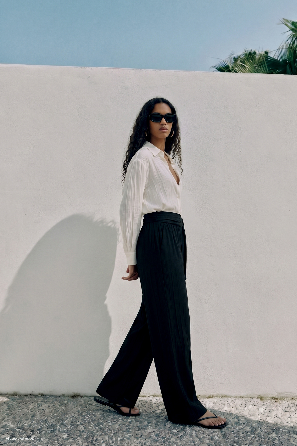 Belted Trousers - Black