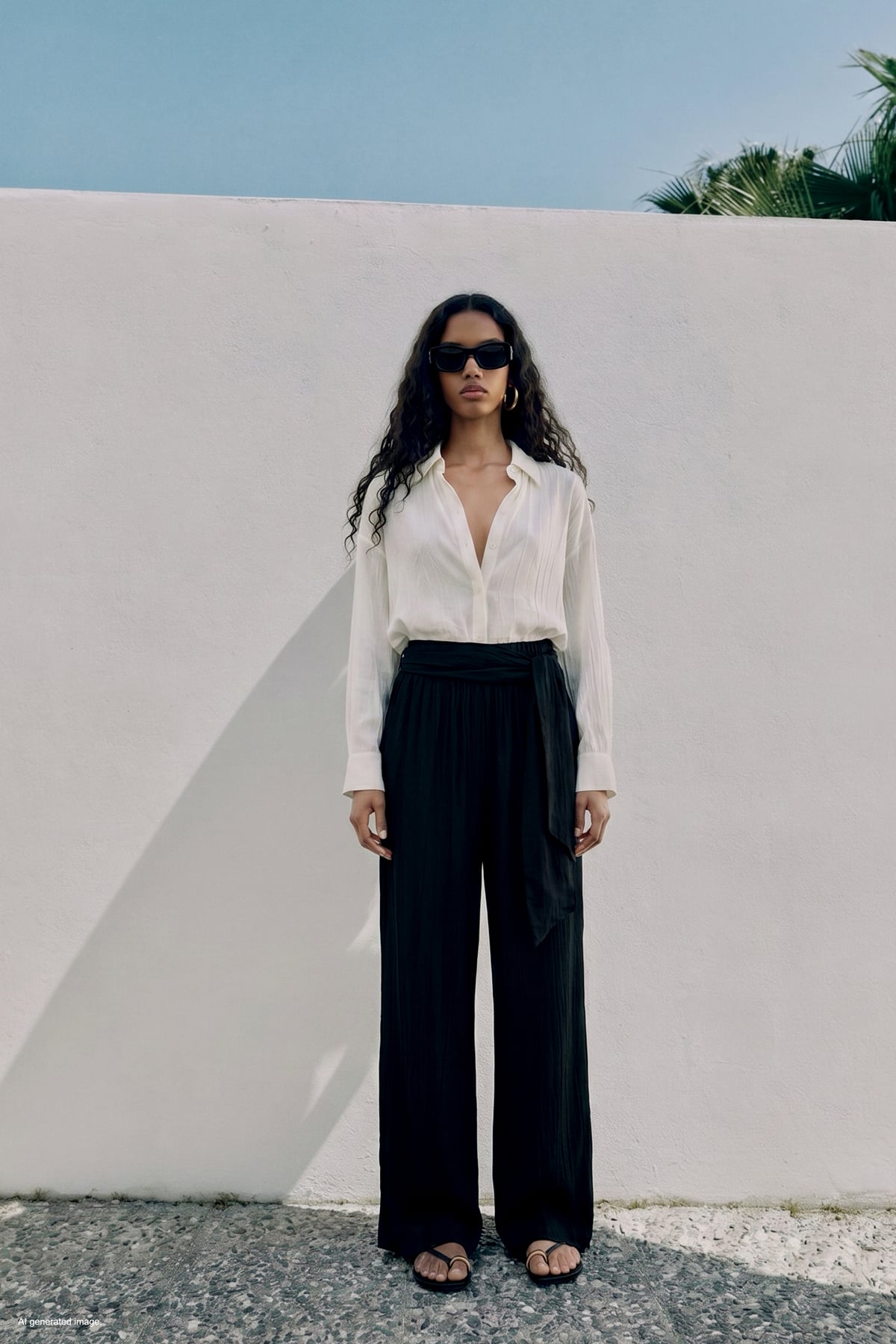 Belted Trousers - Black