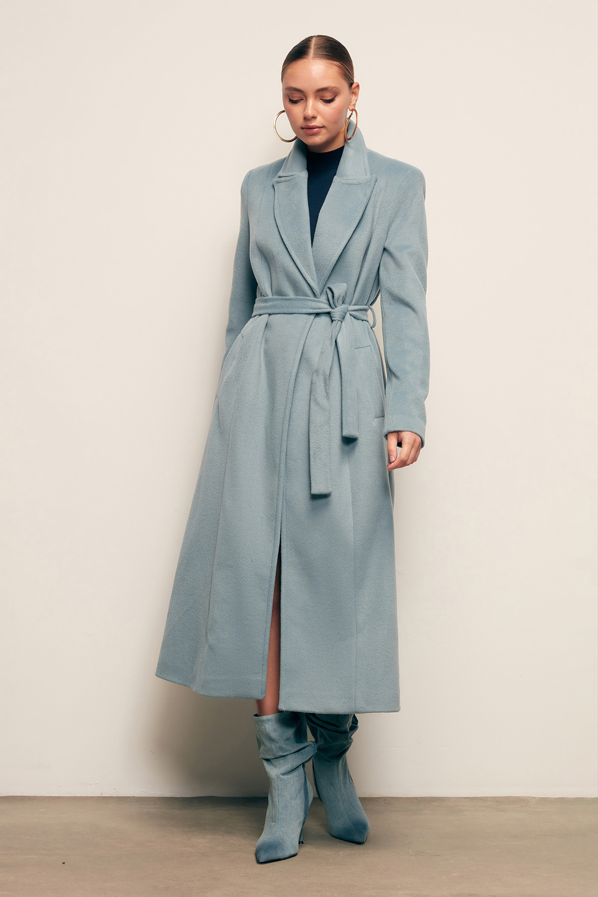 Kuşaklı Salaş Kaban - BEBE MAVİ