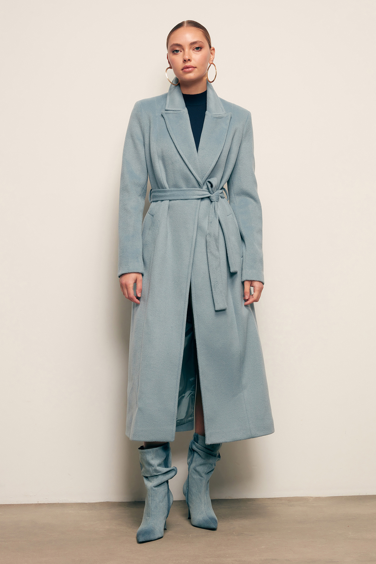 Kuşaklı Salaş Kaban - BEBE MAVİ