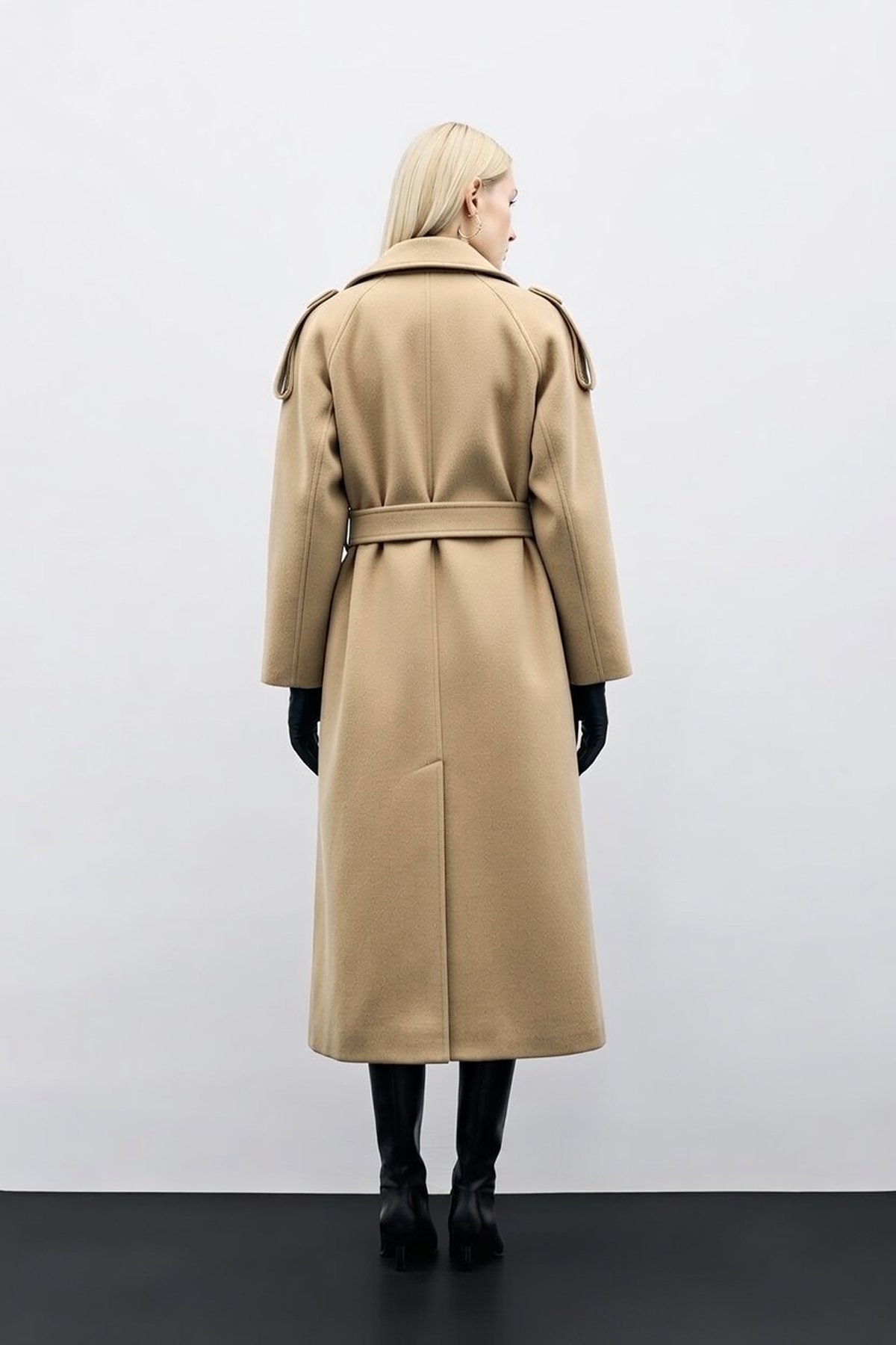 Kuşaklı Uzun Kaban - Bej