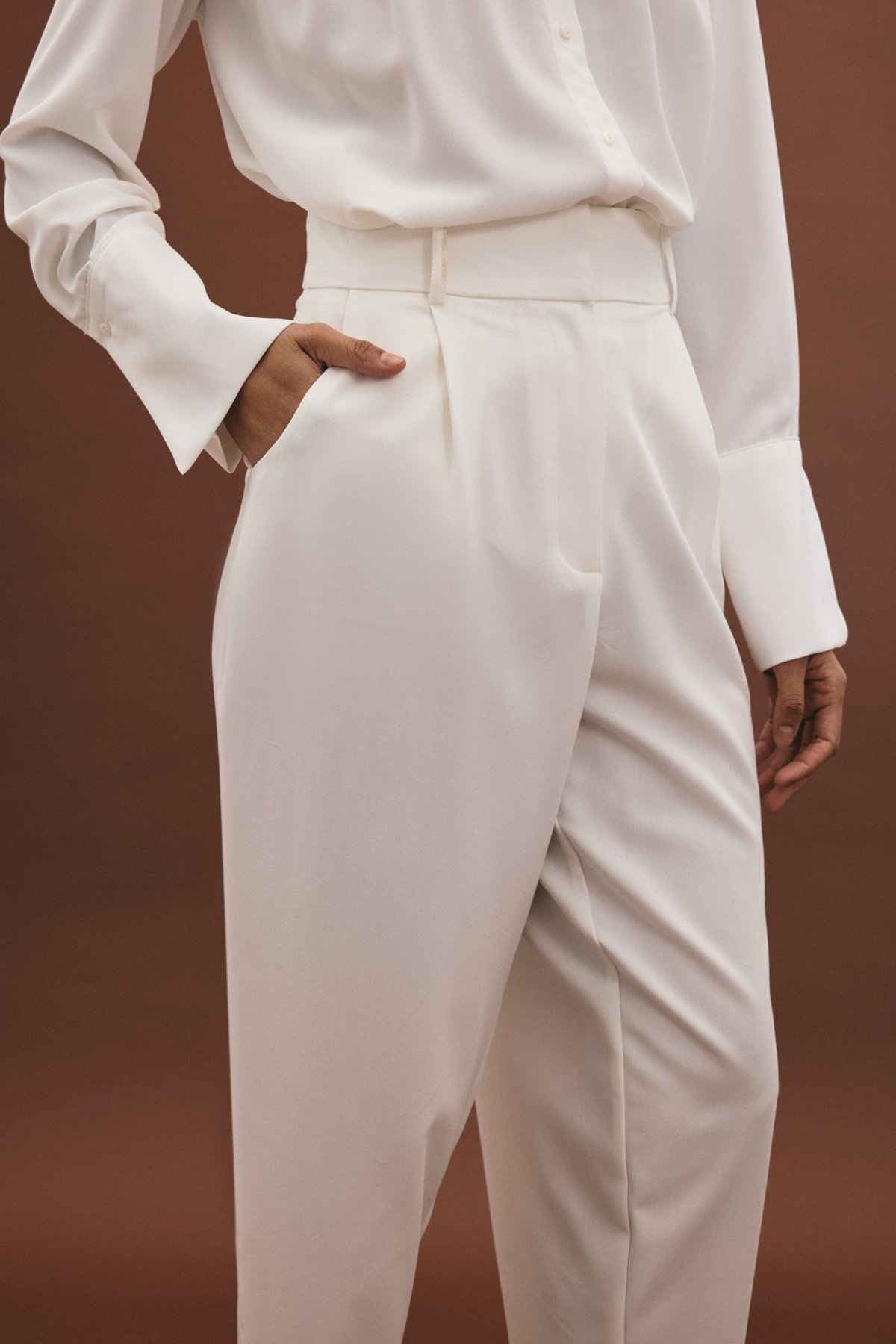 Lena Havuç Pantolon - Ekru