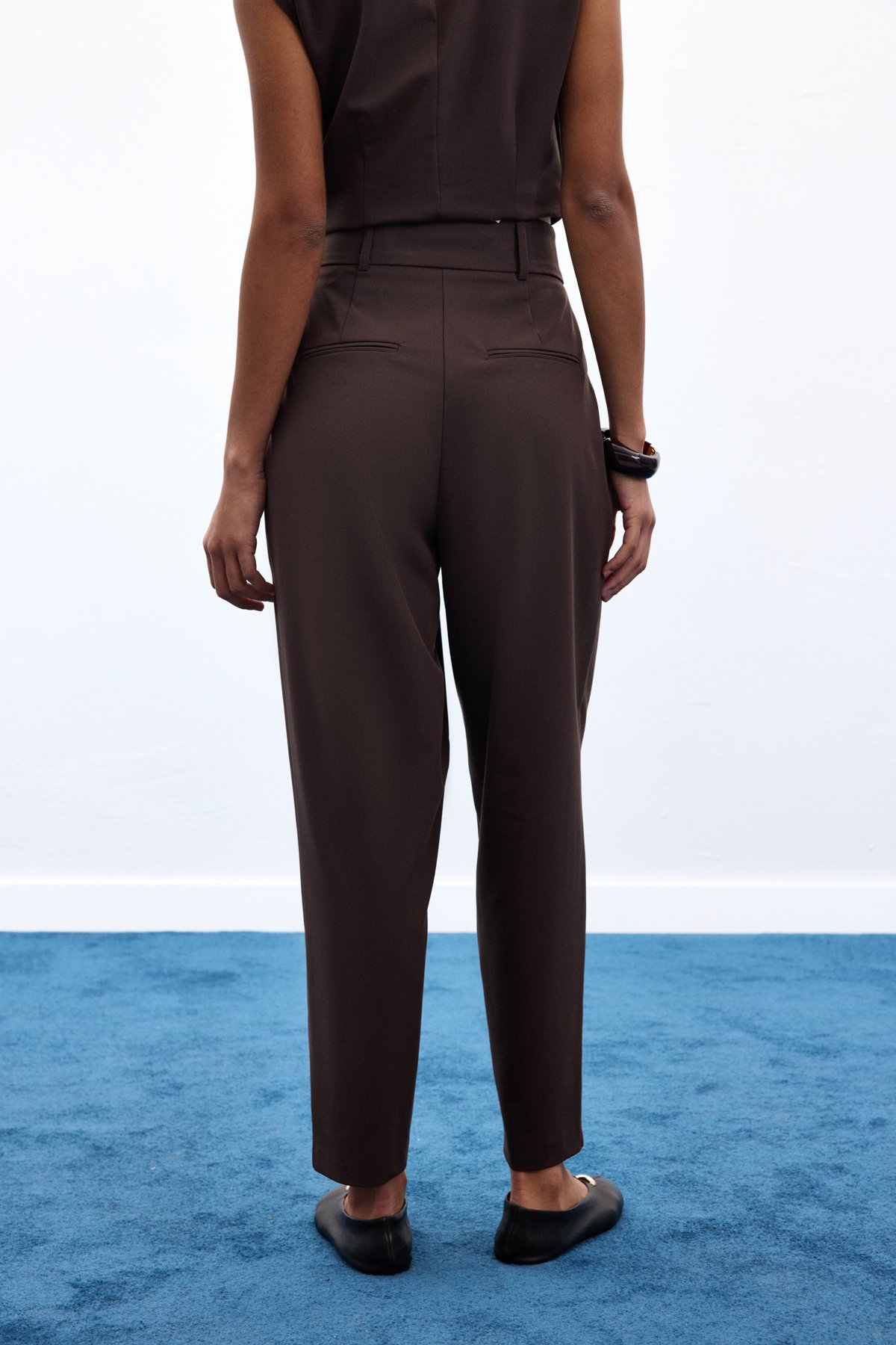 Lena Havuç Pantolon - Kahve