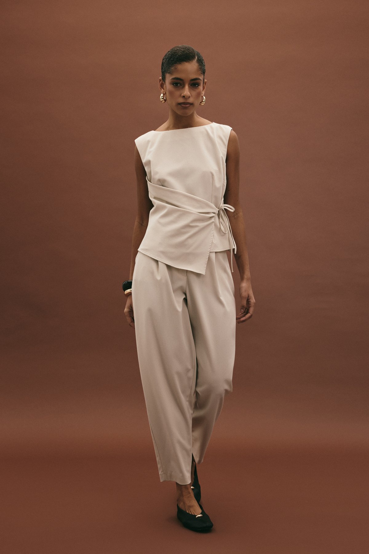 Lena Havuç Pantolon - Taş