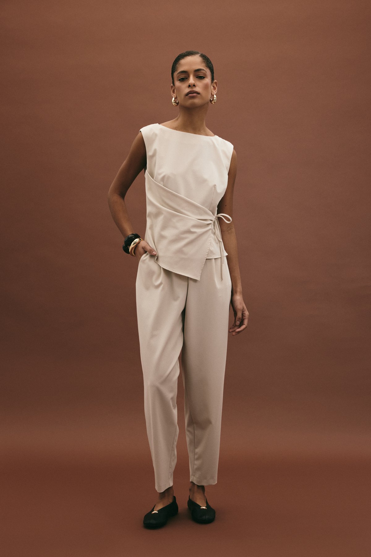 Lena Havuç Pantolon - Taş